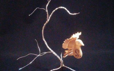 Whimsical Winged Creations Designs Wire Display Trees for Fan Birds